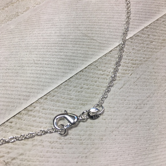 Silver Crystal Bike Pendants Necklace - Picture 5 of 7